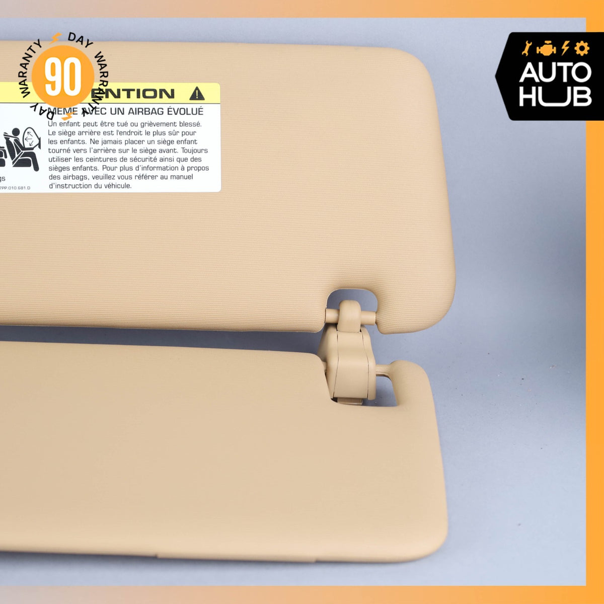 15-18 Porsche Cayenne 958 Sun Visor Sunvisor Front Left Luxor Beige OEM - photo 7