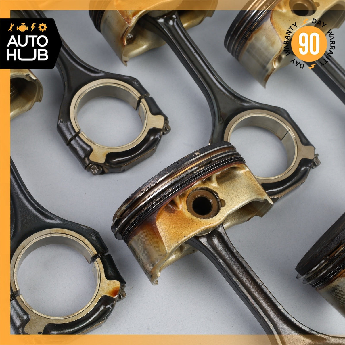07-15 Mercedes W463 G550 E550 S550 M273 Engine Connecting Rod Piston Set OEM - photo 6
