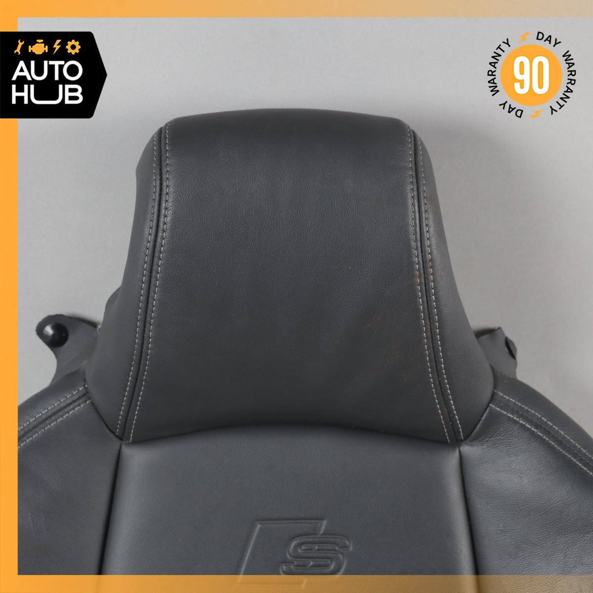 18-24 Audi B9 S5 A5 Sport Front Left Top Upper Seat Cushion Suede Black OEM - photo 3
