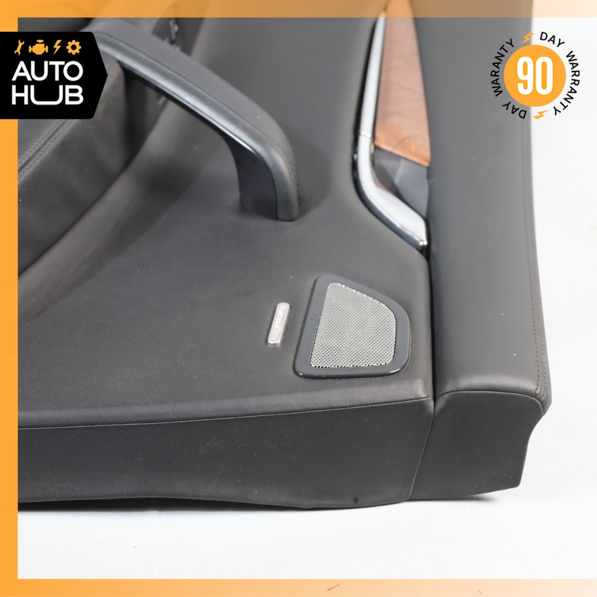 14-17 Maserati Quattroporte GTS M156 Rear Left Interior Door Panel Black OEM - photo 14