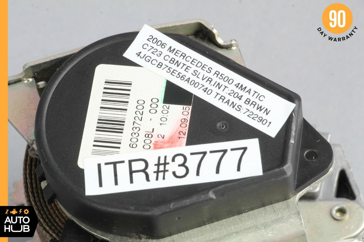 06-09 Mercedes W251 R350 R500 Seat Belt Seatbelt Front Right Passenger Side OEM - photo 10