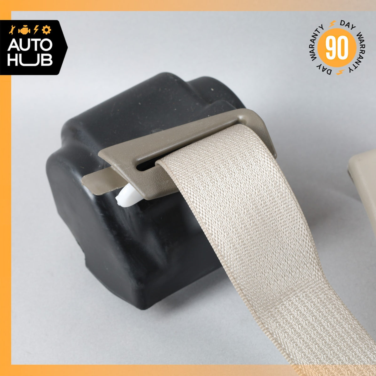 04-05 Cadillac XLR Left Driver Seatbelt Seat Belt Retractor Beige 89023213 OEM - photo 3