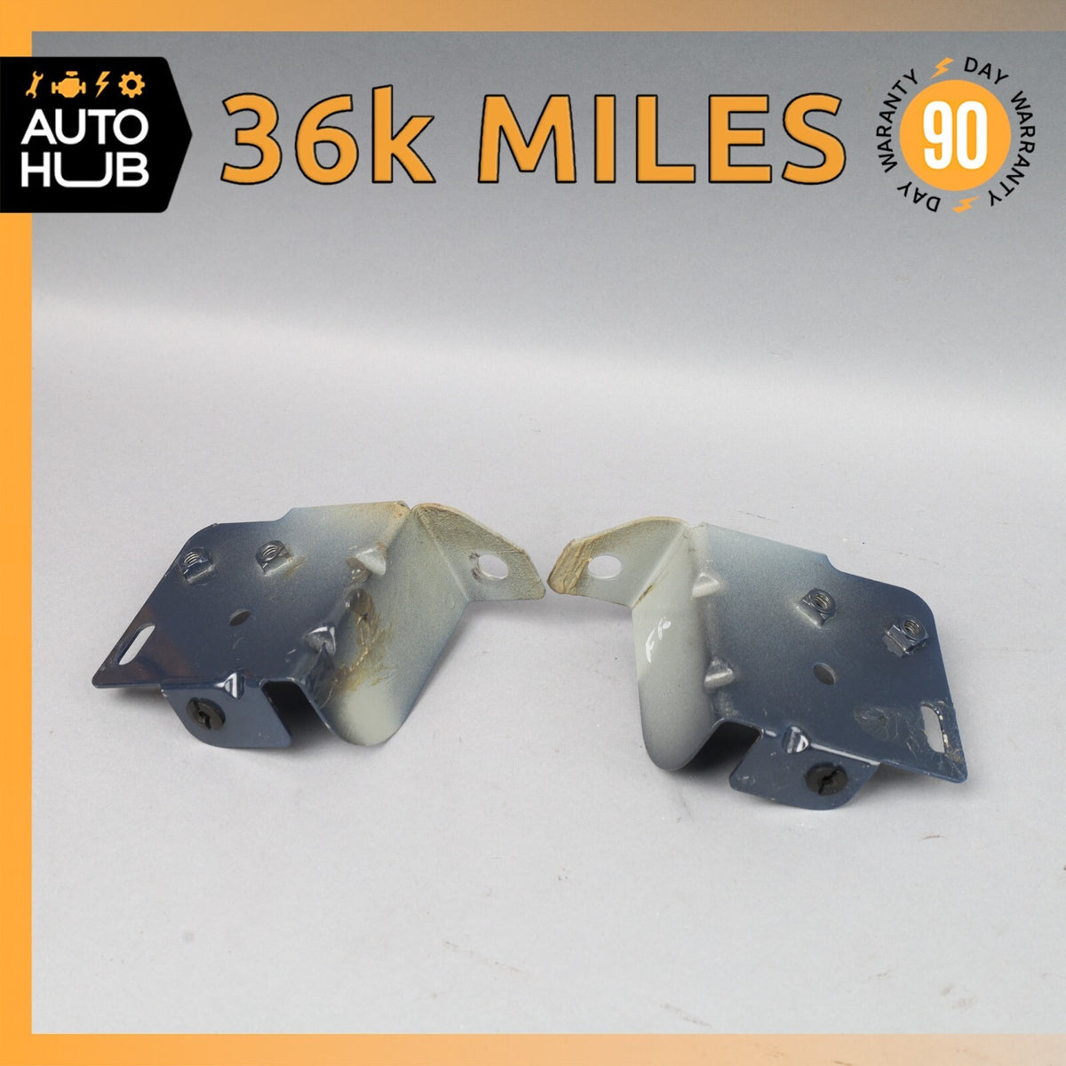 03-06 Bentley Continental GT Front Left & Right Lower Fender Brackets Set OEM - photo 1