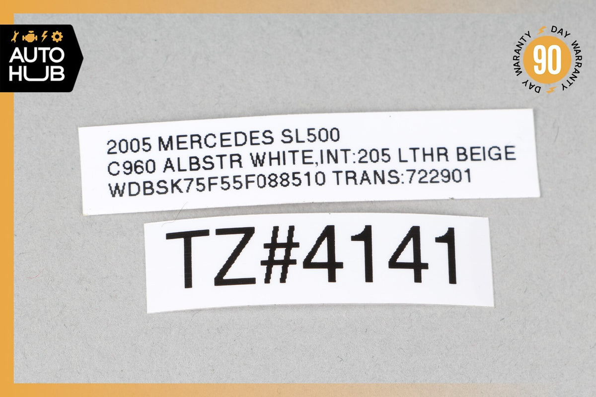 04-08 Mercedes R230 SL500 SL550 Left Driver Side Rear View Door Mirror White OEM - photo 12