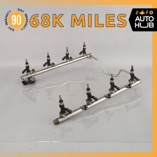 Mercedes W211 E63 SL63 CL63 AMG Engine Fuel Injector Rail w/ Injectors OEM - photo 1