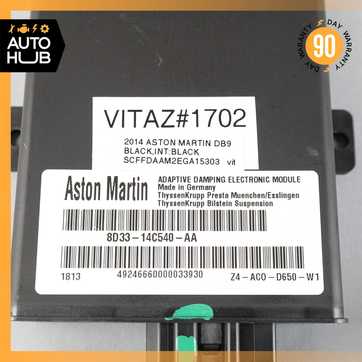 08-19 Aston Martin DB9 Rapide GT DBS ADS Adaptive Damping Control Module OEM 35k - photo 7