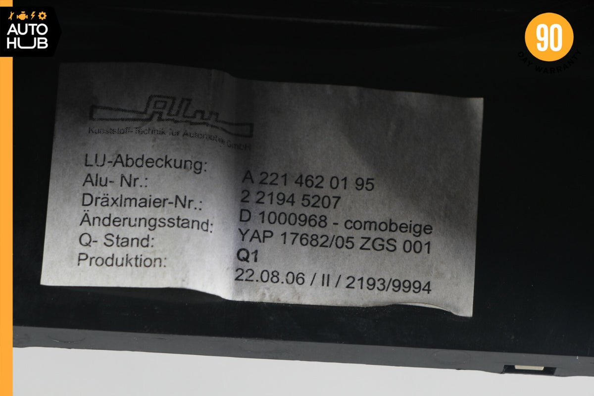 07-14 Mercede W216 CL550 Steering Column Trim Shroud Cover Beige 2214620195 OEM - photo 10