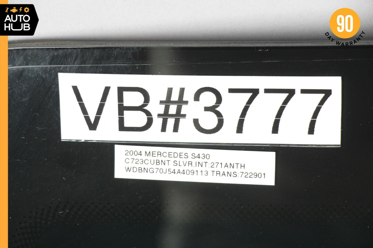 00-06 Mercedes W220 S430 S55 AMG S500 Rear Windshield Wind Shield Glass OEM - photo 12