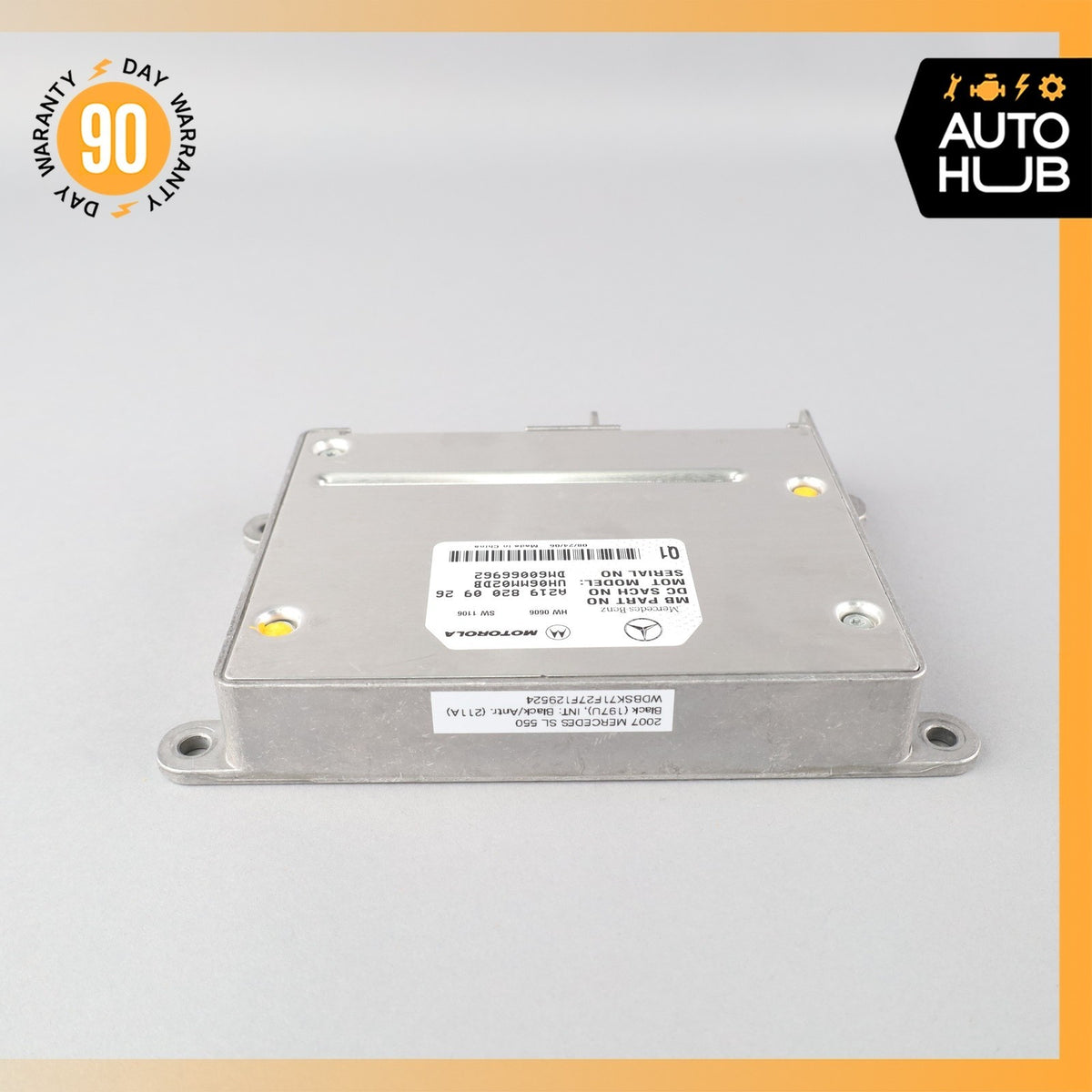 06-12 Mercedes R230 SL550 E350 Communication Control Module 2198200926 OEM - photo 3