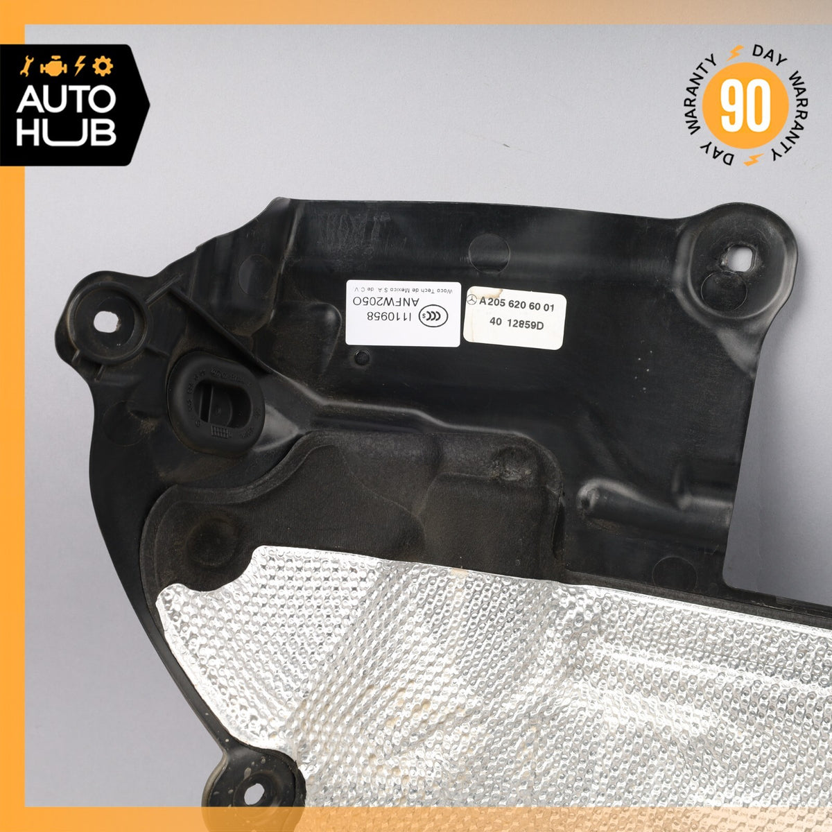 15-20 Mercedes W205 C300 M274 Front Right Engine Partition Shield OEM 41k - photo 10