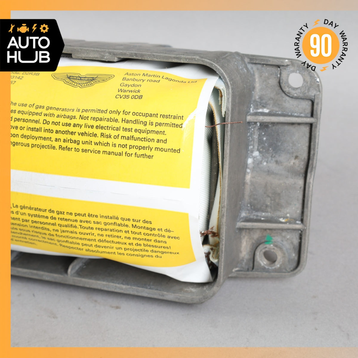 05-19 Aston Martin DB9 Front Right Passenger Side Dash Panel Airbag OEM 22k - photo 5