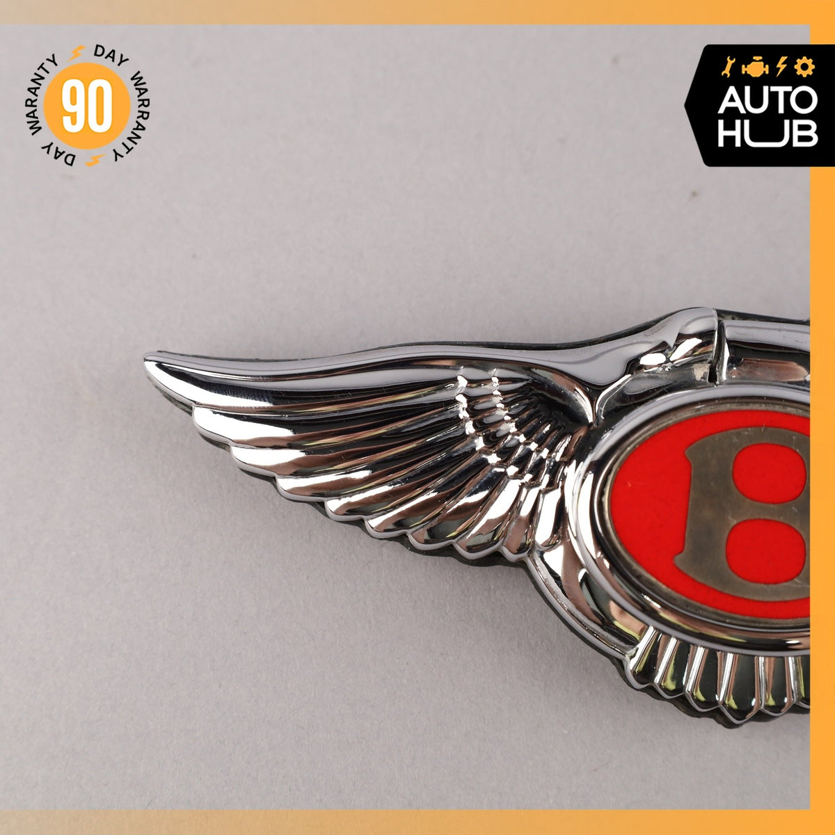 00-02 Bentley Arnage Trunk Lid Unlock Release Handle Emblem OEM 30k - photo 3