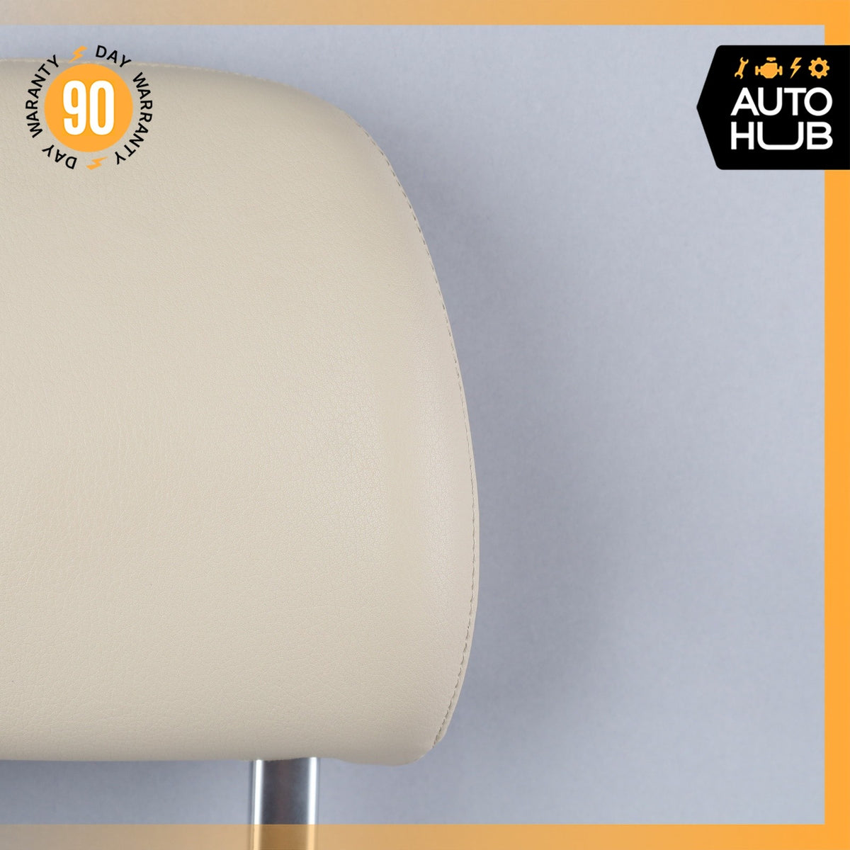 Audi 4M Q7 Front Right Side Seat Cushion Headrest Head Rest Beige OEM 87k - photo 4