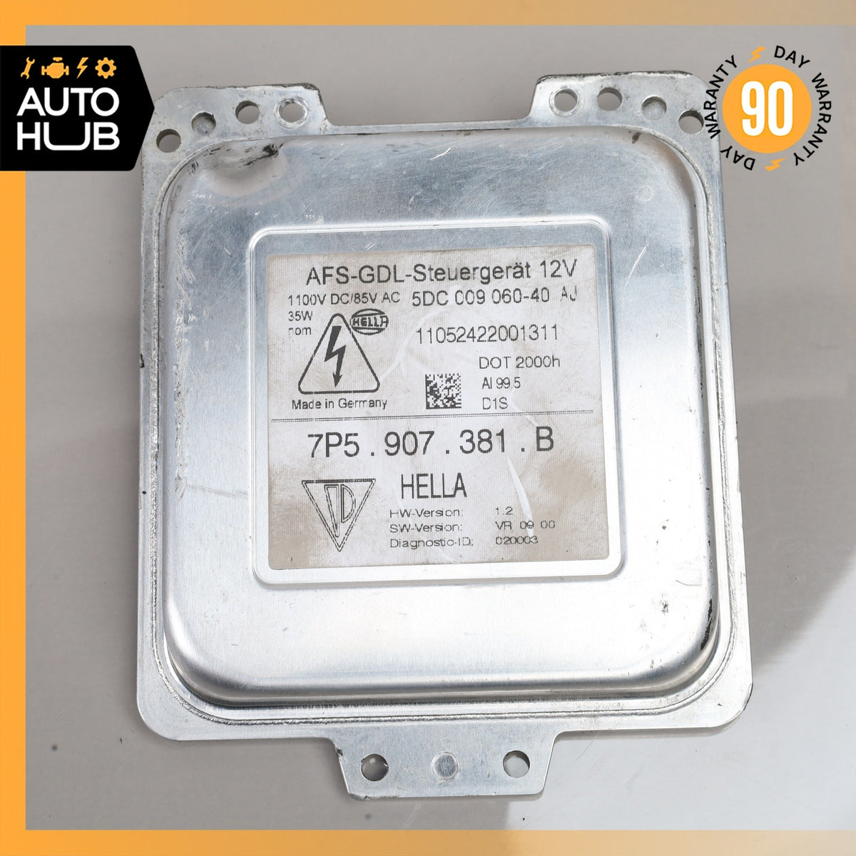 11-12 Porsche Cayenne 958 HID Headlight Ballast Module Unit 7P5907381B OEM - photo 4