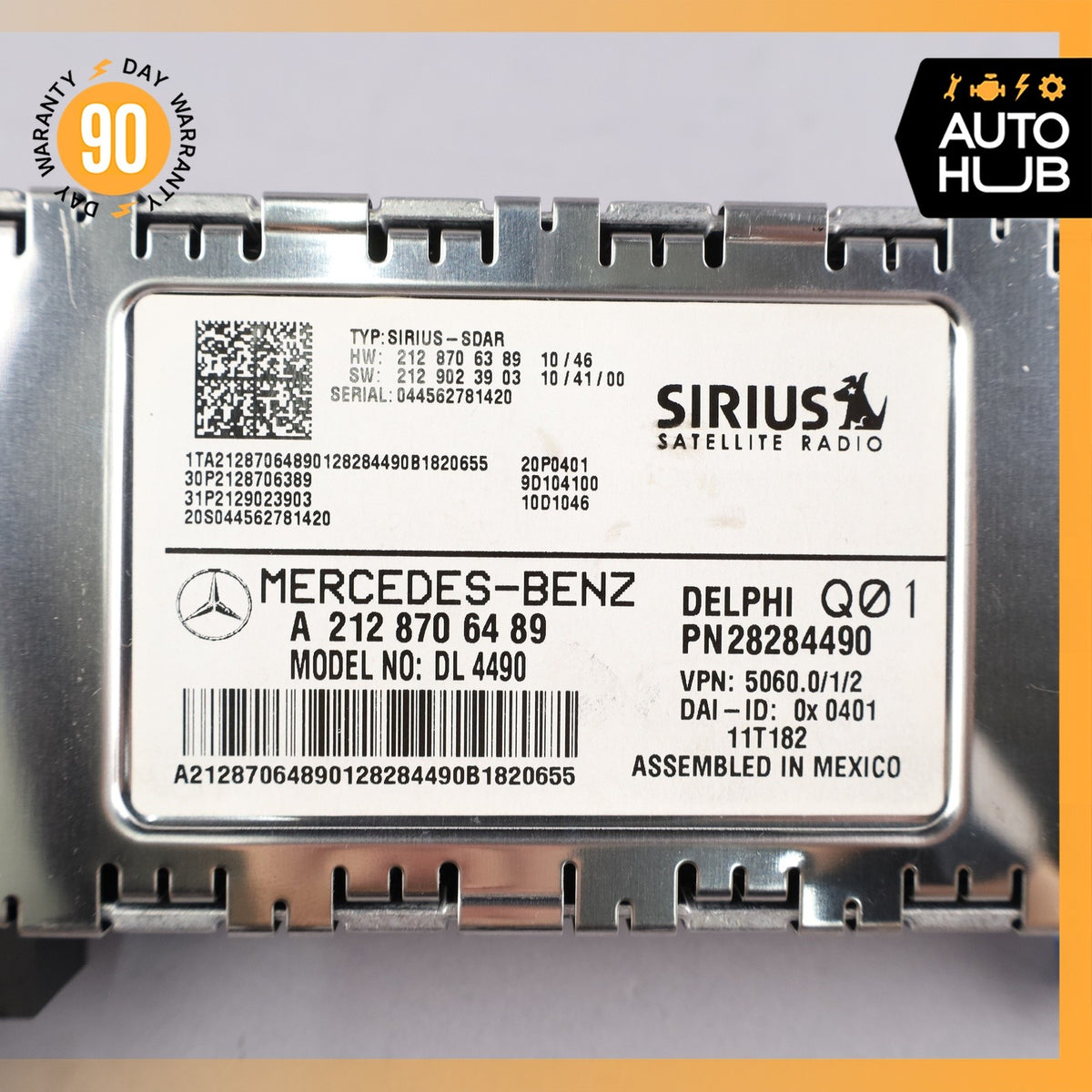 Mercedes W207 E350 GL550 C300 Sirius Satellite Radio Receiver 2128705689 OEM - photo 8