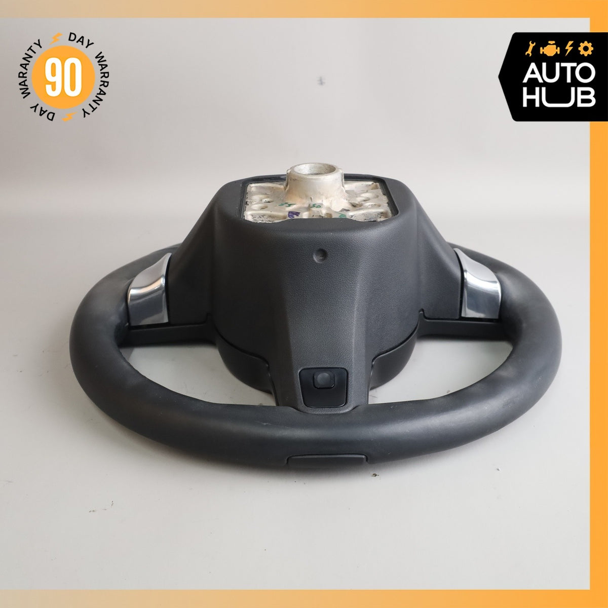 11-14 Porsche Cayenne 958 Steering Wheel w/ Paddle Shifters Black OEM - photo 15