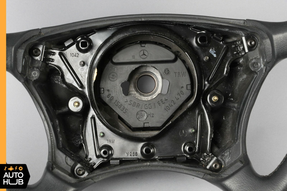 00-06 Mercedes W220 S430 S500 CL500 Driver Steering Wheel Black OEM - photo 6