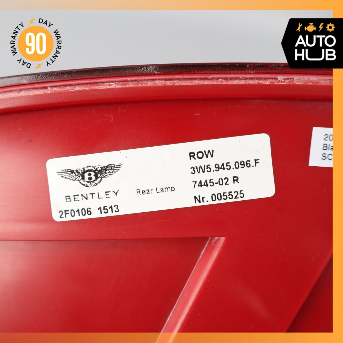 06-13 Bentley Continental Flying Spur Right Side Tail Light Lamp OEM 67k - photo 16