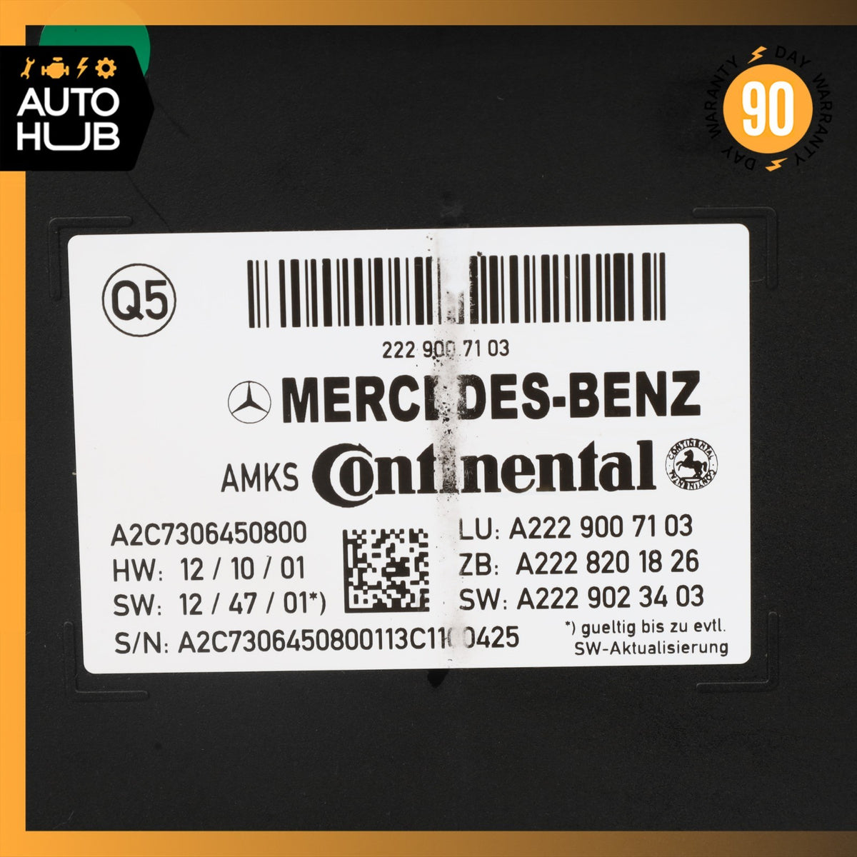 2014 Mercedes W222 S550 Seat Control Module Front Left or Right 2229007103 OEM - photo 13