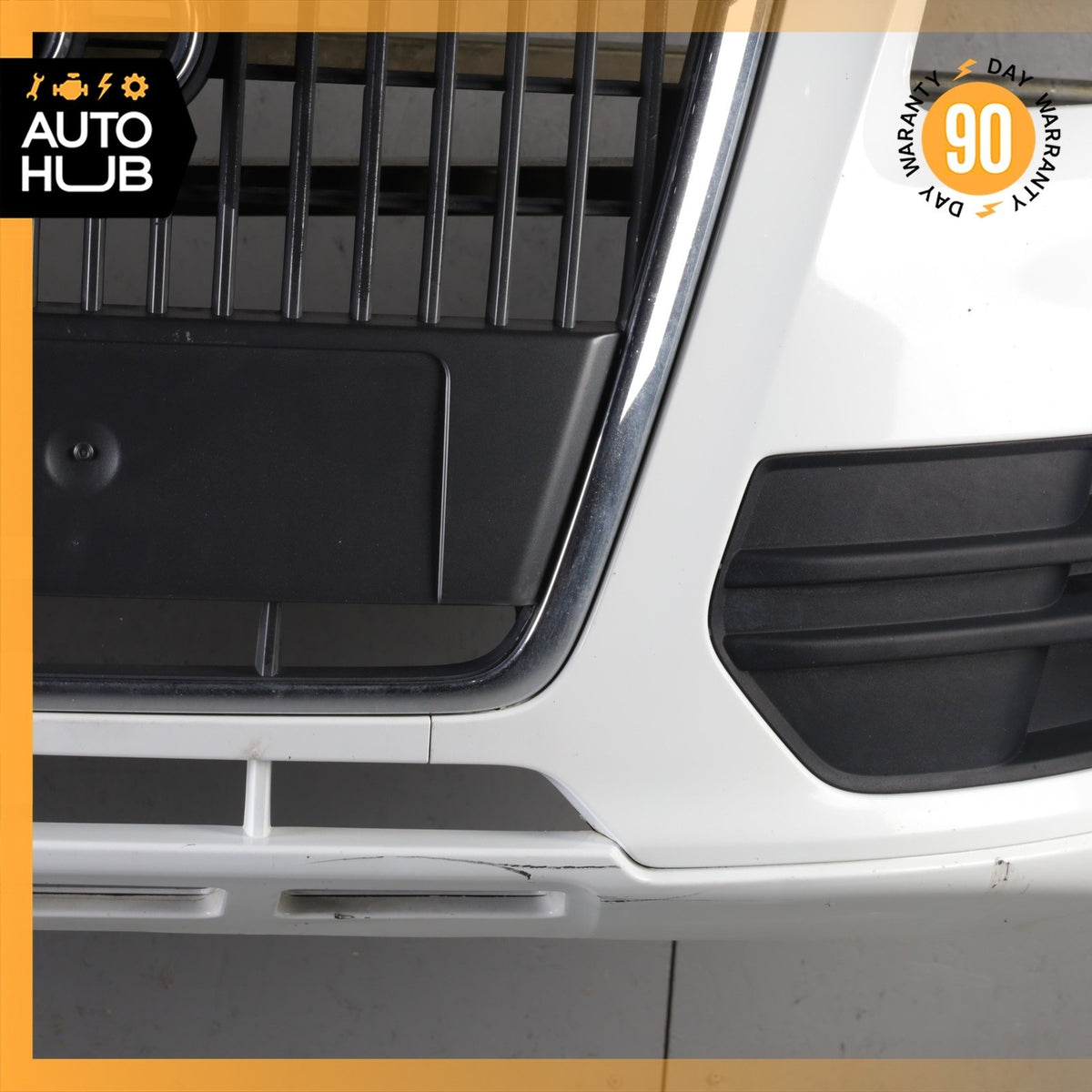 09-12 Audi 8R Q5 Front Bumper Cover Assembly White OEM - photo 4