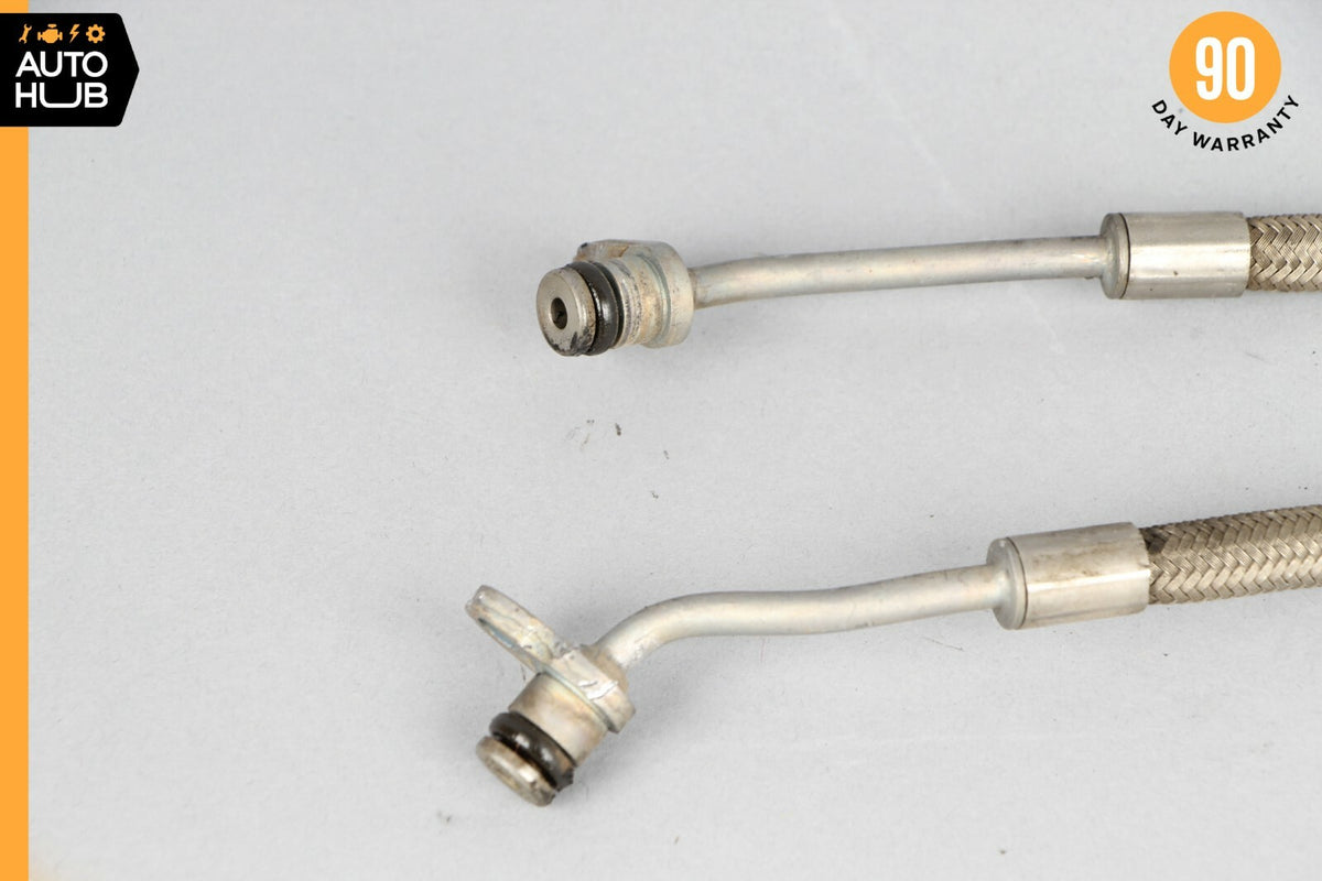 Mercedes W221 S550 Right & Left Engine Motor Charger Feed Oil Hose Line Pipe Set - photo 2