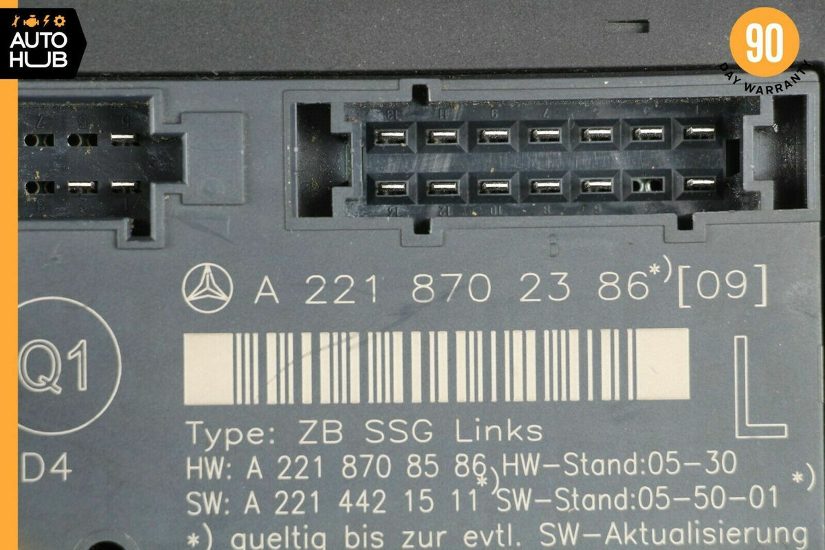 07-13 Mercedes W221 S550 S400 Front Left Driver Side Under Seat Control Unit OEM - photo 7