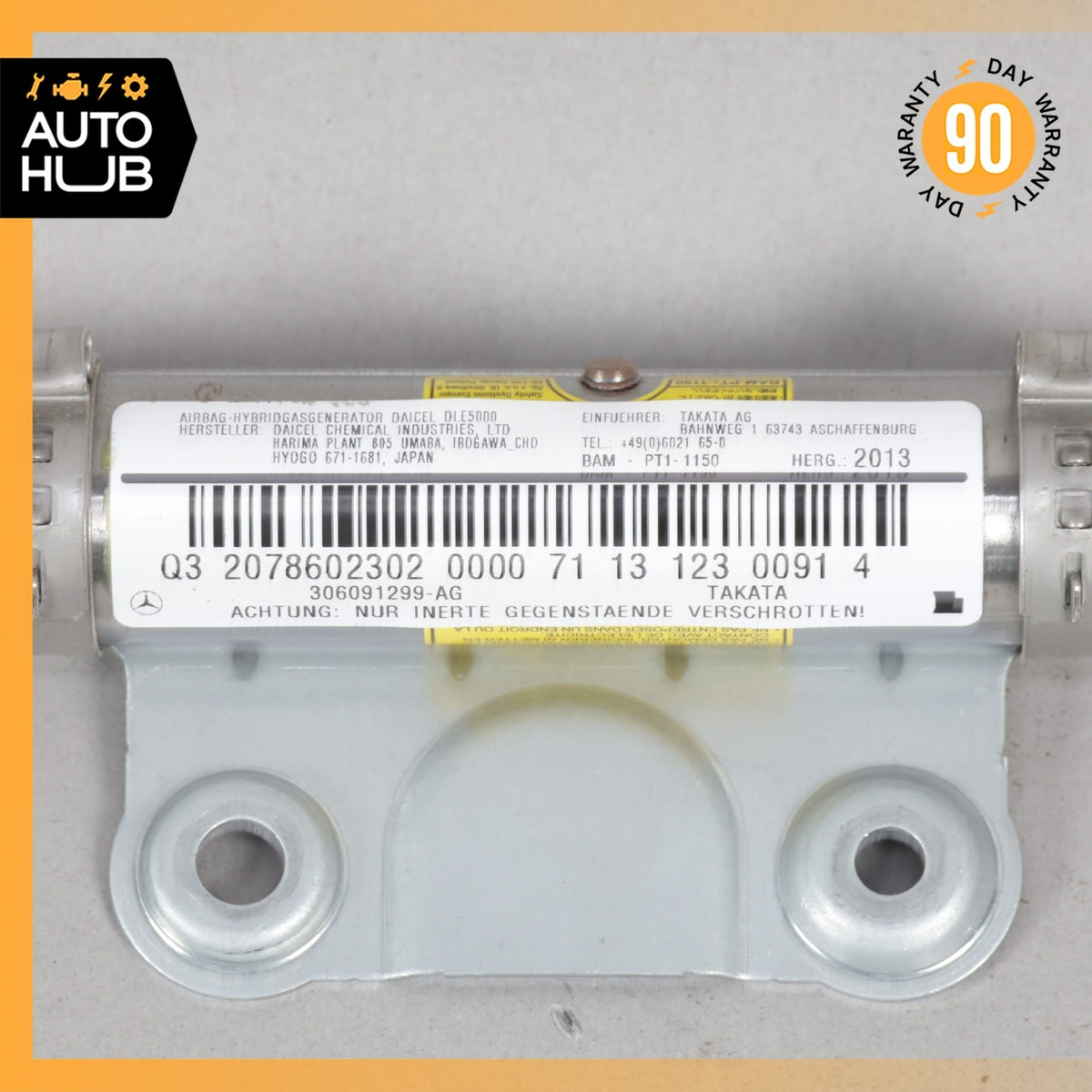 11-17 Mercedes W207 E350 E550 Door Airbag Left Driver Side 2078602302 OEM - photo 14
