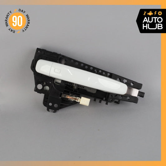 Audi S5 Right Passenger Exterior Door Handle w/ Keyless Go White 8T0837886B OEM - photo 1
