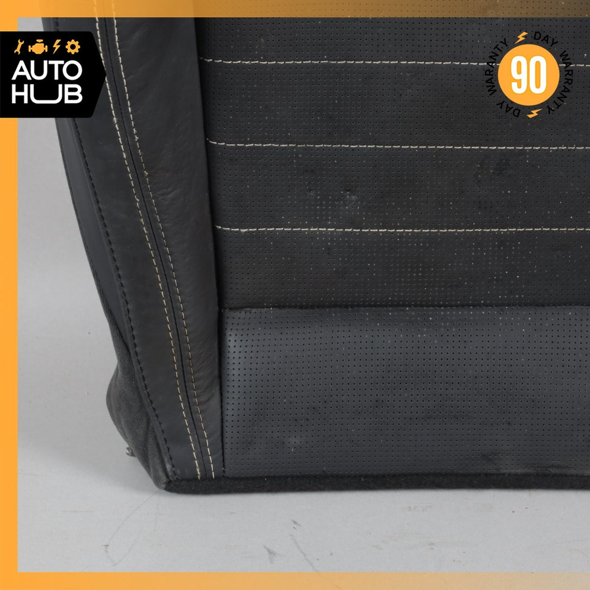 18-20 Jaguar X152 F-Type Front Left Driver Seat Lower Cushion Leather Black OEM - photo 5