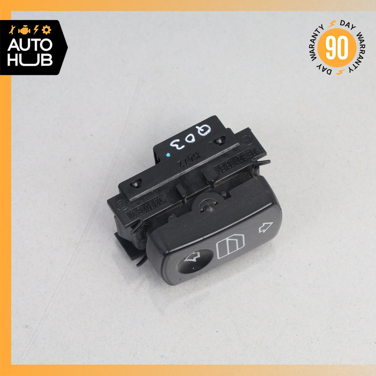 03-06 Mercedes W215 CL600 CL55 Rear Window Regulator Control Switch Button OEM - photo 5