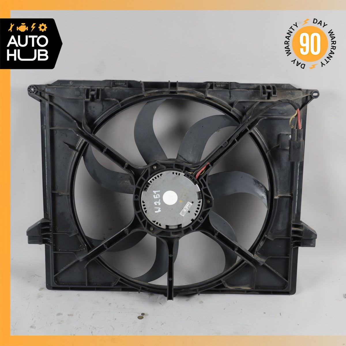 06-13 Mercedes W251 R350 ML350 Engine Cooling Fan Motor Assembly 1645000193 OEM - photo 2