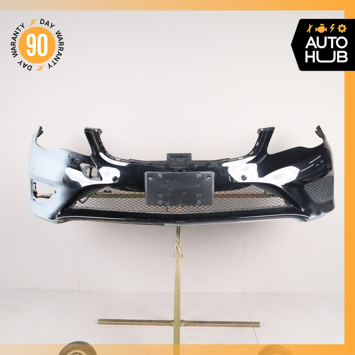 14-17 Mercedes W207 E350 E550 Base Front Bumper Cover Assembly Black OEM - photo 1