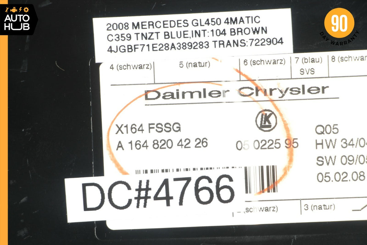 07-12 Mercedes X164 GL450 GL320 Third Seat Row Power Folding Control Module OEM - photo 7