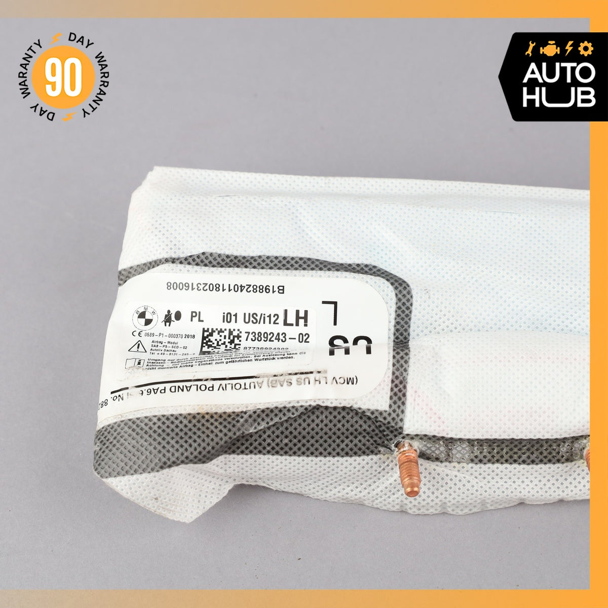 14-21 BMW i3 I01 I8 I12 Hybrid Front Left Side Seat Airbag SRS 7389243 OEM - photo 2