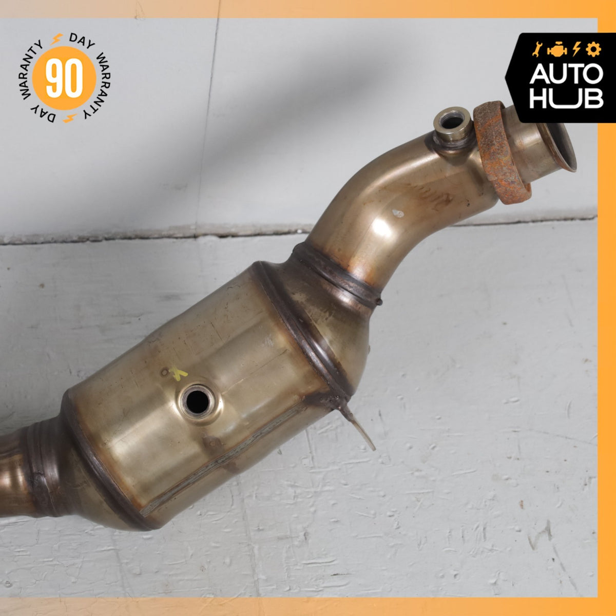 11-14 Mercedes W221 S550 Engine Exhaust Downpipe Resonator Set 2214907336 OEM - photo 6