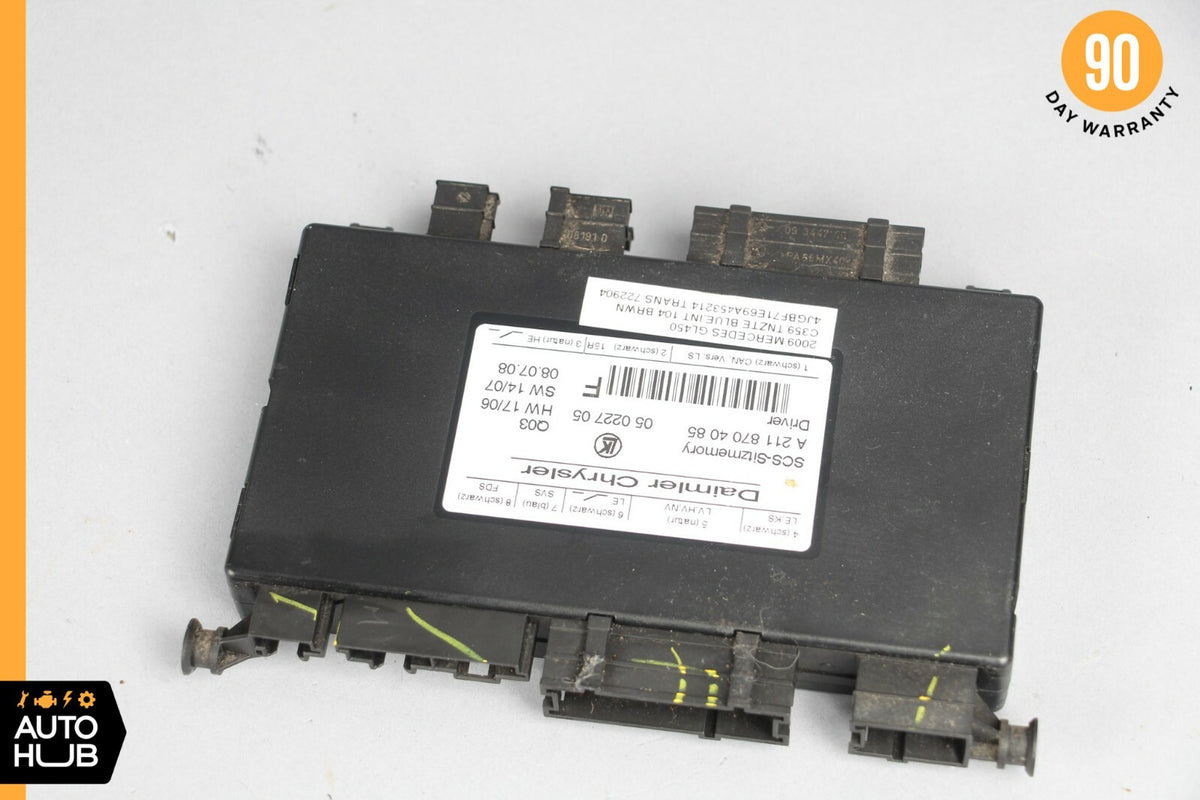 06-11 Mercedes W219 CLS550 ML550 Front Left Seat Adjustment Control Module OEM - photo 2