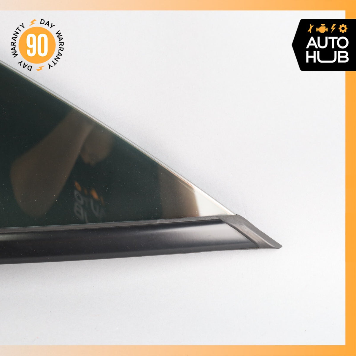03-10 Bentley Continental GT Front Left Side Door Vent Window Glass OEM 73k - photo 3
