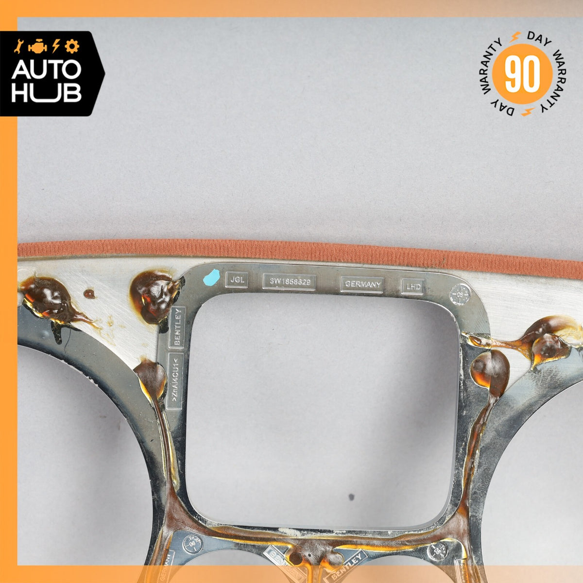03-13 Bentley Continental GT GTC Dash Panel Speedometer Bezel Trim Wood OEM - photo 14