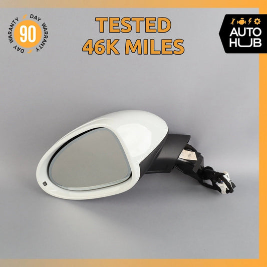 15-18 Porsche Macan 95B Left Side Rear View Door Mirror White OEM - photo 1