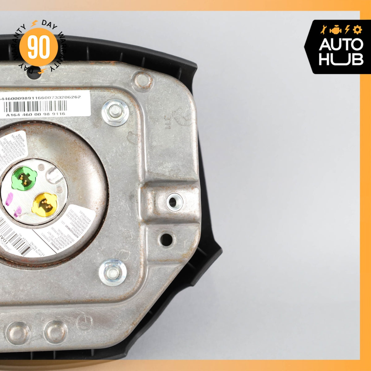 06-08 Mercedes W164 ML63 GL450 Driver Steering Wheel Airbag Air Bag Black OEM - photo 6