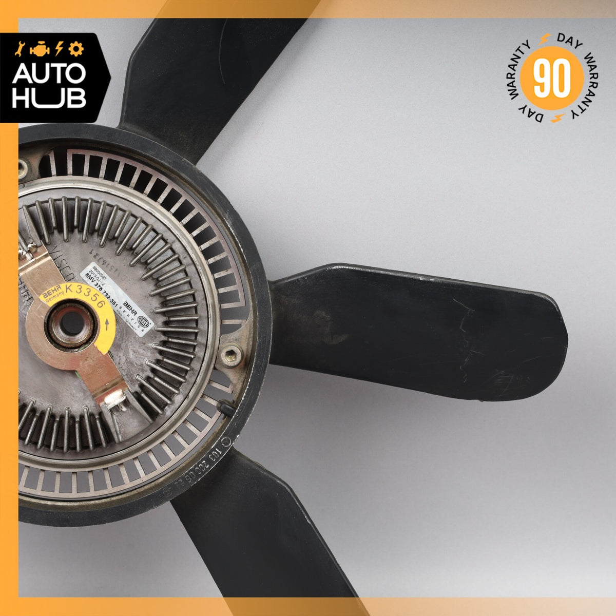 90-99 Mercedes R129 SL320 E320 S320 Radiator Cooling Fan w/Clutch 1032000623 OEM - photo 3