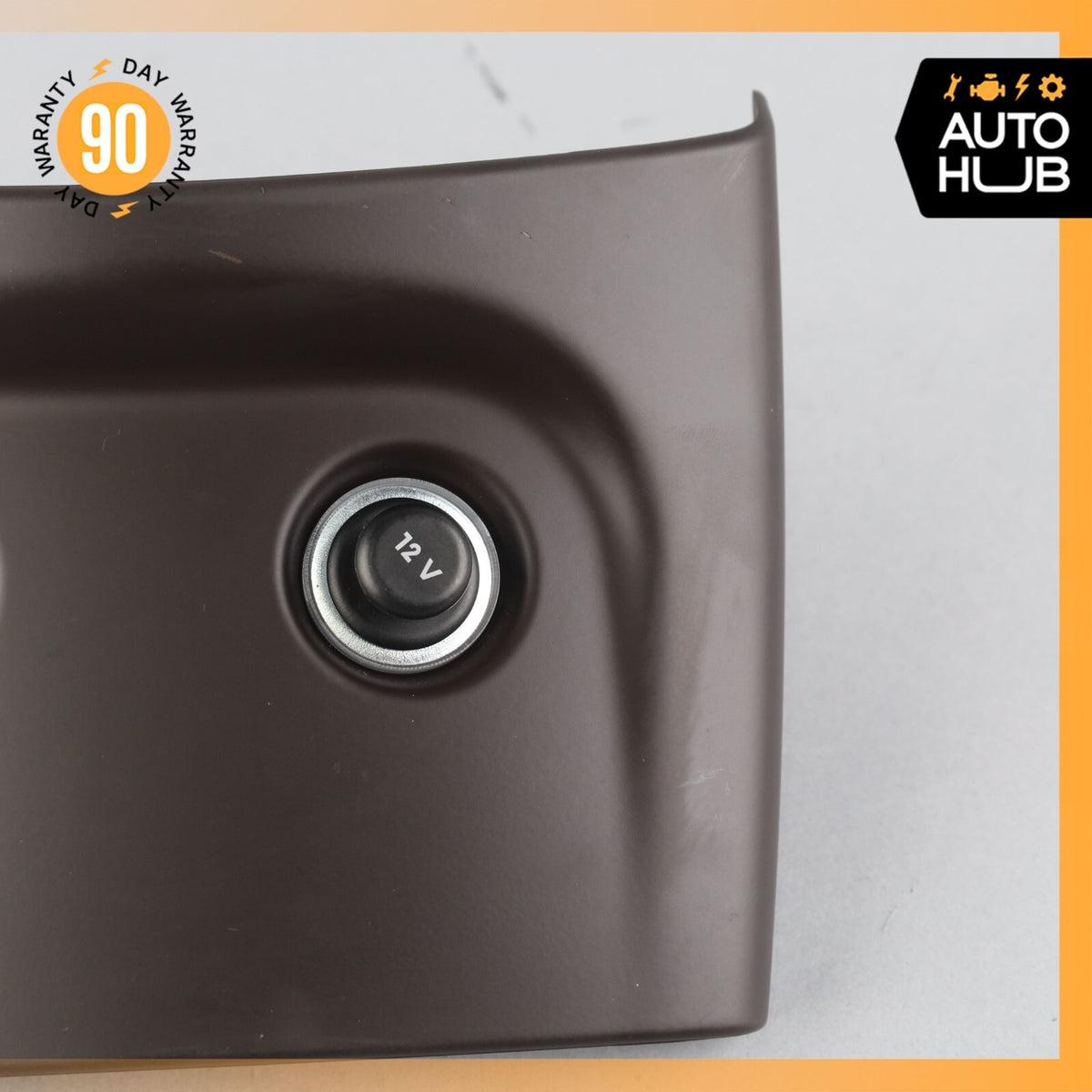 11-18 Porsche Cayenne 958 Hybrid S Rear Center Console Trim Panel Brown OEM - photo 3