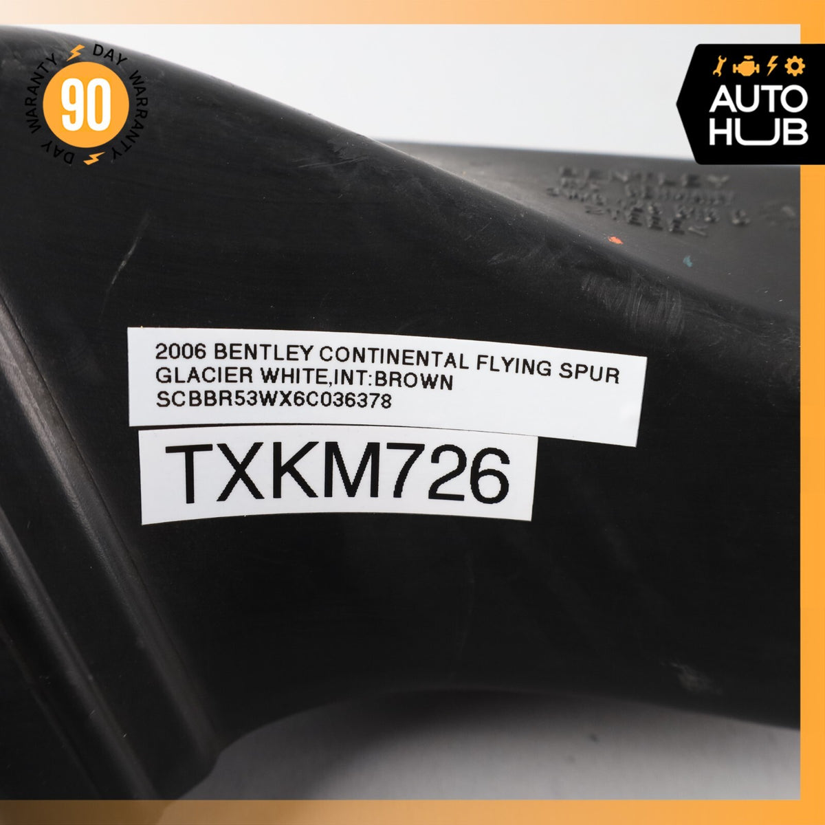 03-12 Bentley Continental Flying Spur Left Side Air Intake Hose Pipe OEM 58k - photo 11