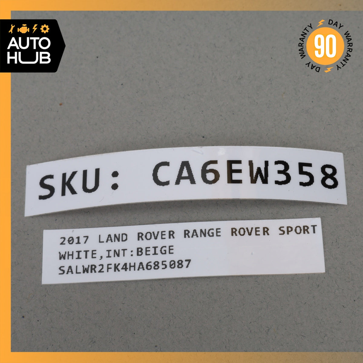 14-17 LR Range Rover Sport L494 Rear Bumper Lower Tow Cover Panel OEM - photo 11