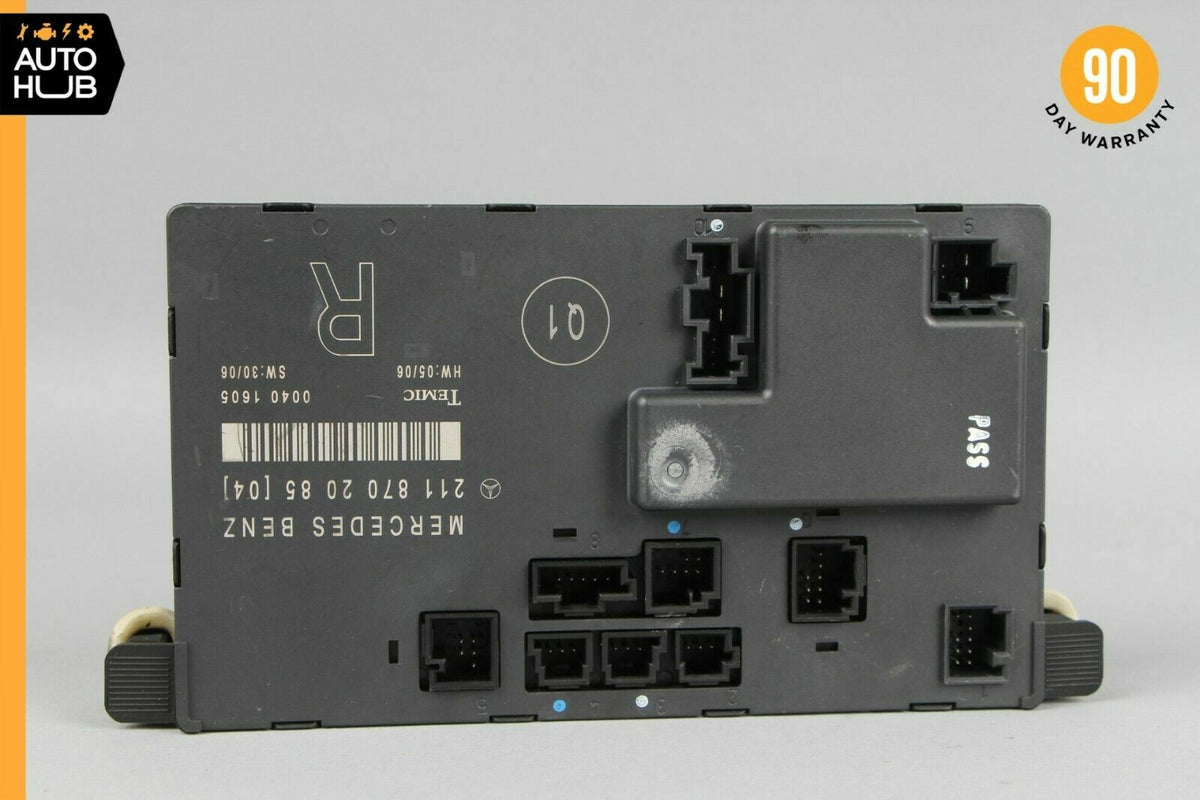 03-09 Mercedes W211 E320 E550 Front Right Passenger Door Control Module OEM - photo 6