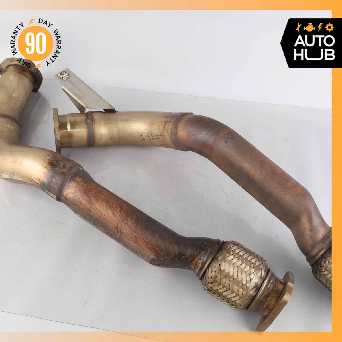 Bentley Continental GT 6.0L Exhaust Downpipe Left & Right Side Set OEM - photo 4