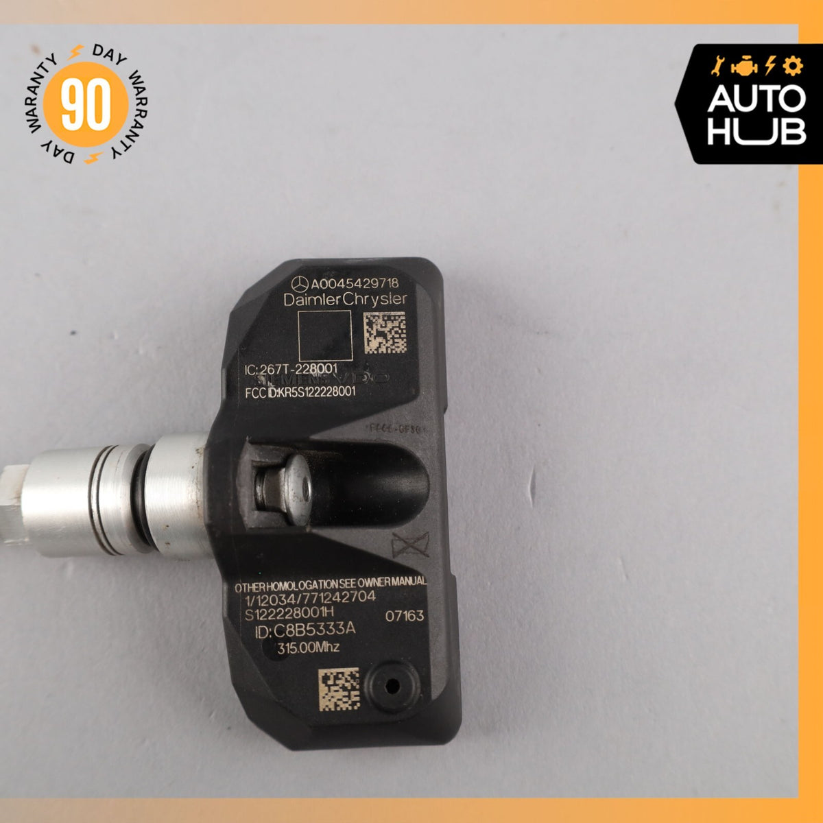 06-11 Mercedes W221 S550 CL55 AMG TPMS Tire Pressure Sensor 315 Mhz OEM - photo 8