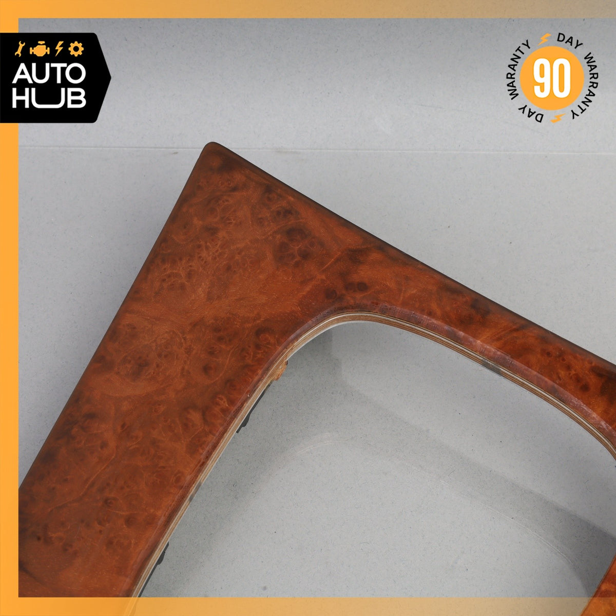 03-09 Mercedes W209 CLK350 CLK550 Center Console Shifter Bezel Trim Wood OEM - photo 5