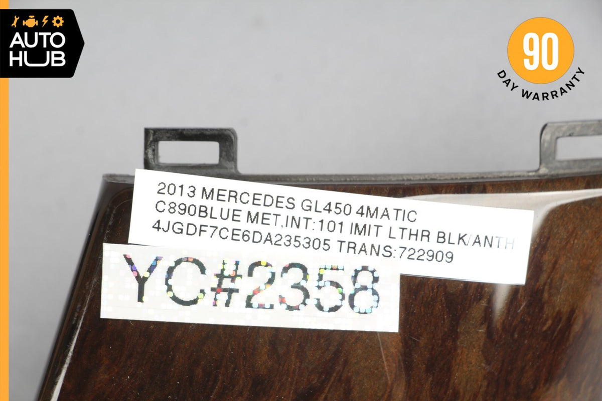 13-19 MercedesX166 GL450 GLS550 Front Left Side Dashboard Trim Cover Wood OEM - photo 7