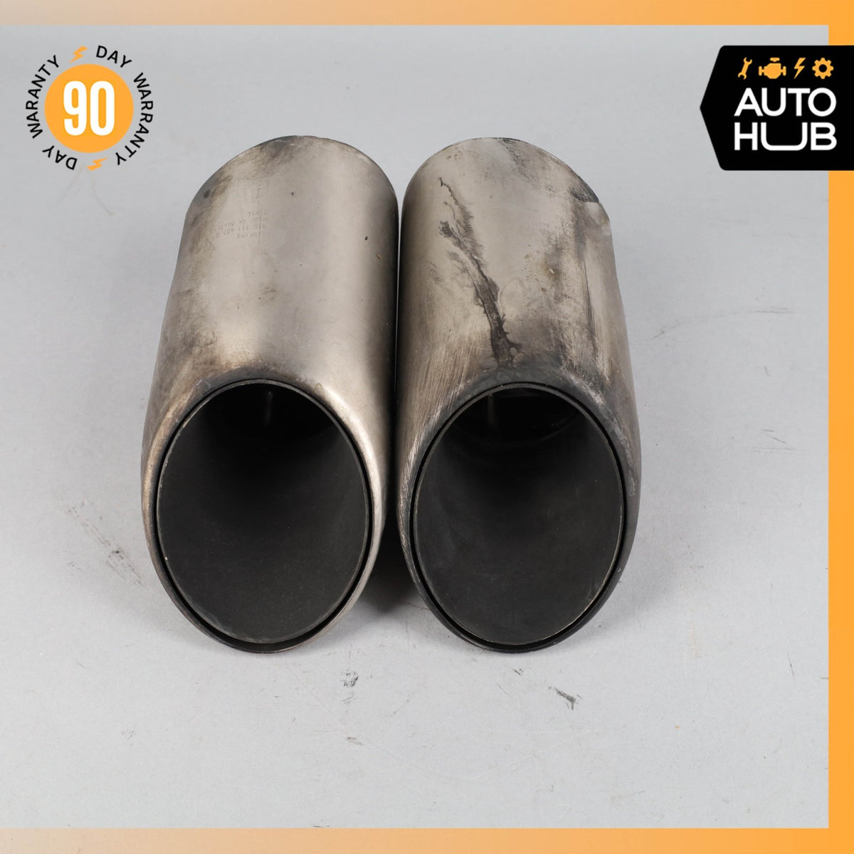 14-16 Porsche Panamera 970 Right Exhaust Mufflers Muffler Tips Set OEM 86k - photo 2
